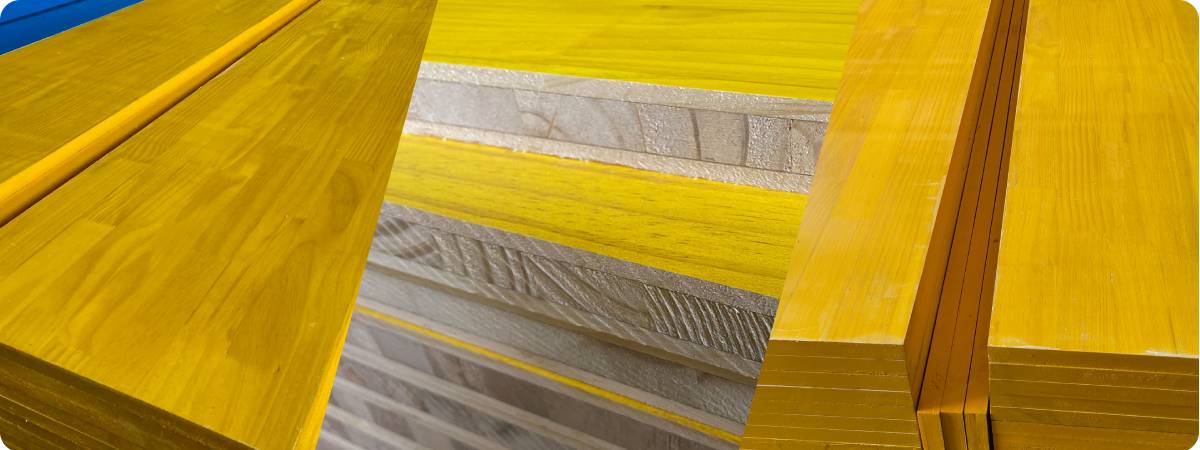 cross section of 3-ply plywood