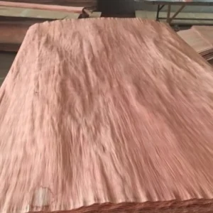 PLB veneer sheets with natural wood grain for plywood and furniture surface applications.