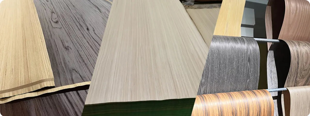 Premium recon engineered veneer with uniform grain and smooth surface.